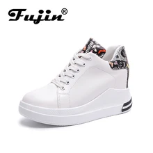 Fujin Sneakers Tenis Feminino Platform Women Shoes Wedges Socofy Shoes Women 2019 Spring New Fashion Women Shoes