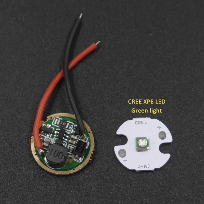 Светодиодный чип 16 мм Cree XPE с зеленым и красным светом + 17 1 режим вход 3 В ~ 12