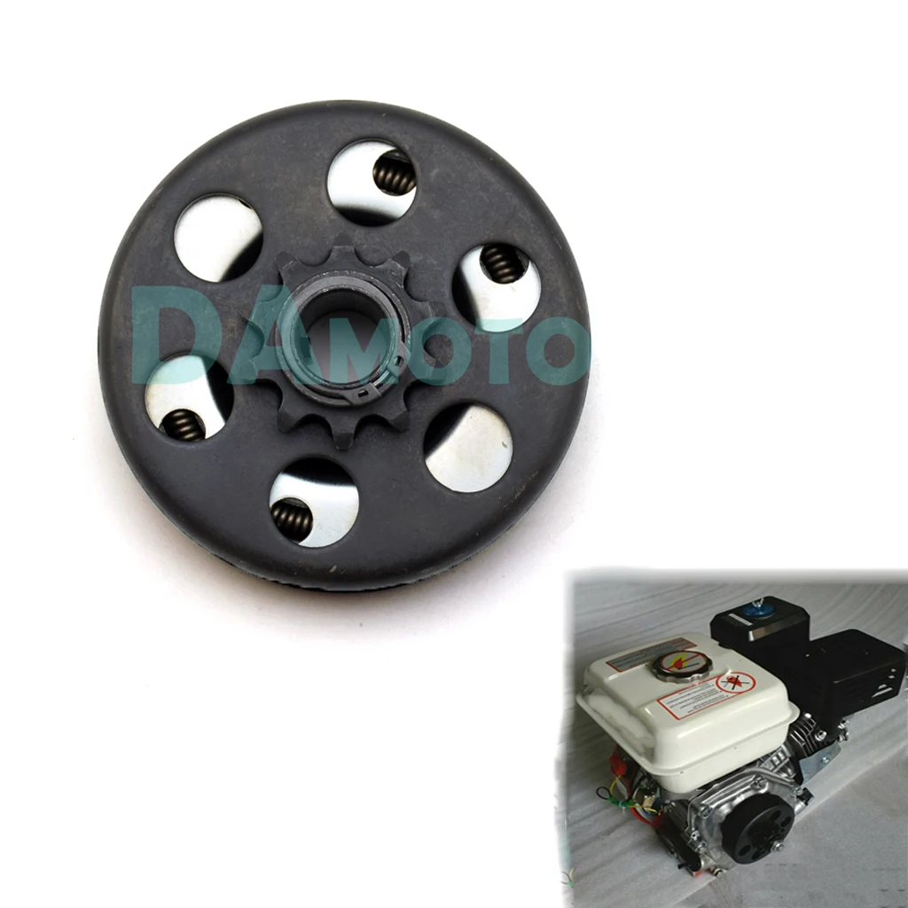 Kart Clutch 10 Teeth with 40//41//420 Chain Durable Centrifugal Clutch 3//4 Bore 3//16 Key Built In for Go-Kart Bike Engine Color:black