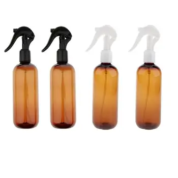 

4Pcs 250ml Empty Amber Spray Bottles Refillable Container for Essential Oils, Cleaning Products, or Aromatherapy