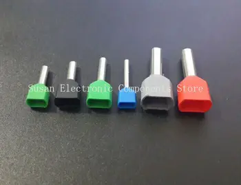 

Free shipping TE10-14 TE16-14 type double pipe insulation end Needle european-style cold-press terminal pin sheath end