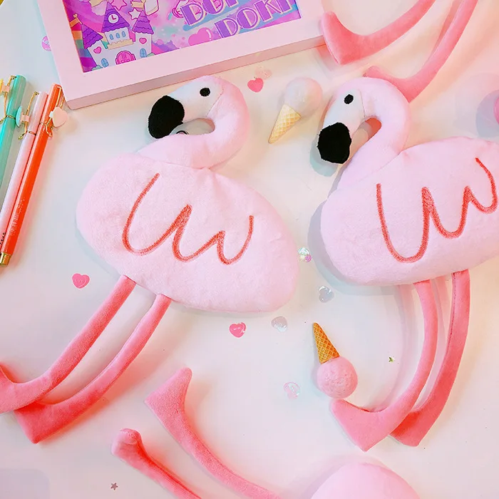 Coloffice kawaii stationary creative Flamingo pencil case&pencil bag students prizes gifts for children school office supplies