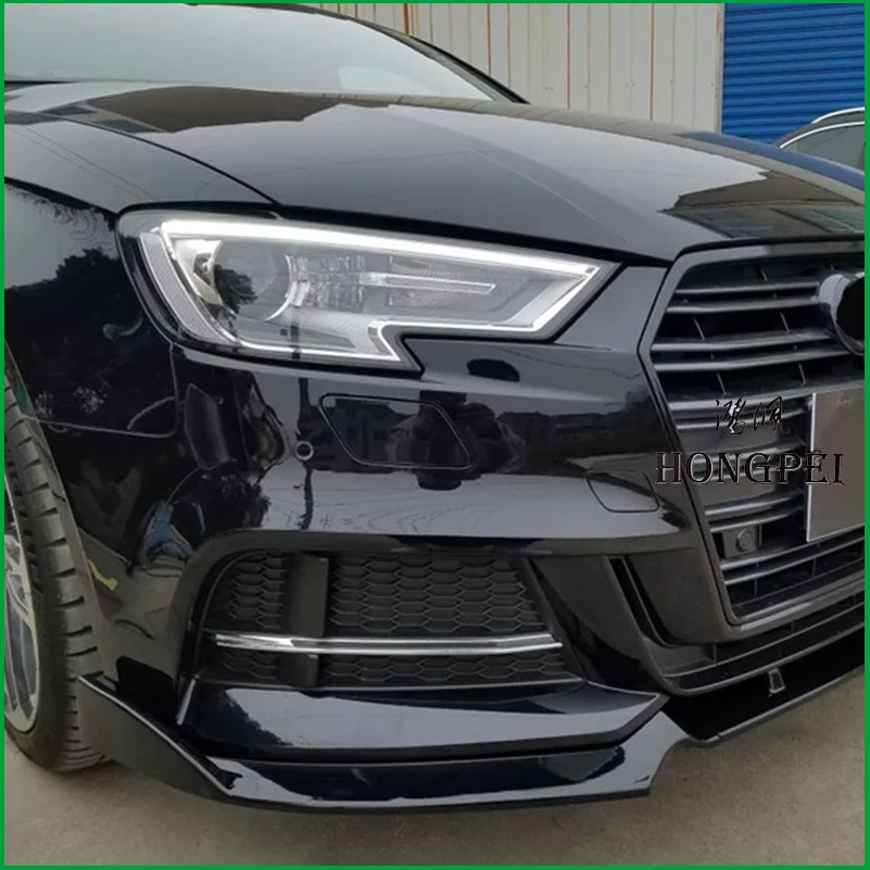 Для Audi A3 S Line 8V 2017 2018 передний бампер Защита для губ рассеиватель S3 Стиль
