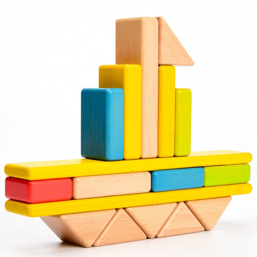 

Wooden Toys Kids Creative Cube Boxes Baby Early Educational Rainbow Blocks Intelligence Square Box Children Building Toy Block