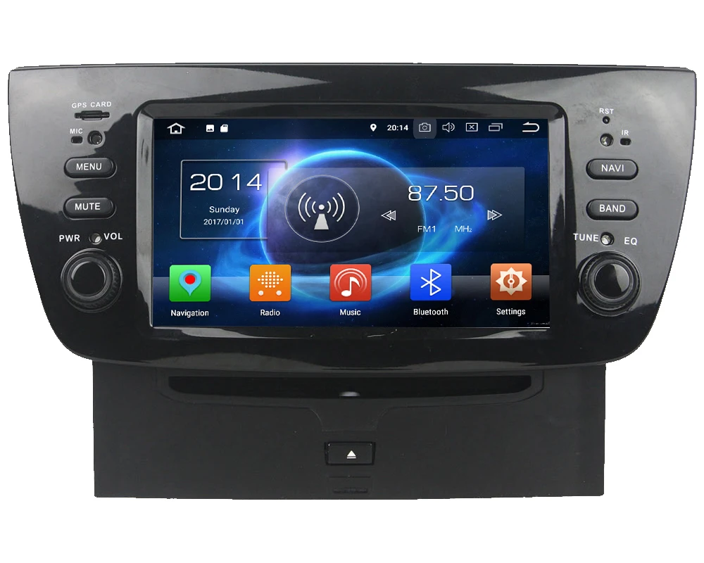 Perfect KLYDE 4G WIFI Octa Core Android 8.0 4GB RAM 32GB ROM BT Car DVD Multimedia Player Radio GPS Navigation For Fiat Doblo 2010-2014 0