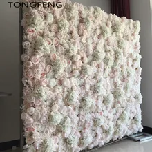8pcs/lot Artificial silk hydrangea rose 3D flower wall wedding backdrop decoration flower stage decoration Mixcolor TONGFENG