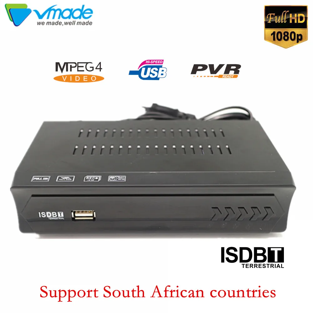 

HD 1080P dvb tv Box ISDB-T tuner digital terrestrial tv receiver support H.264 FTA HDMI Media player for South African countries