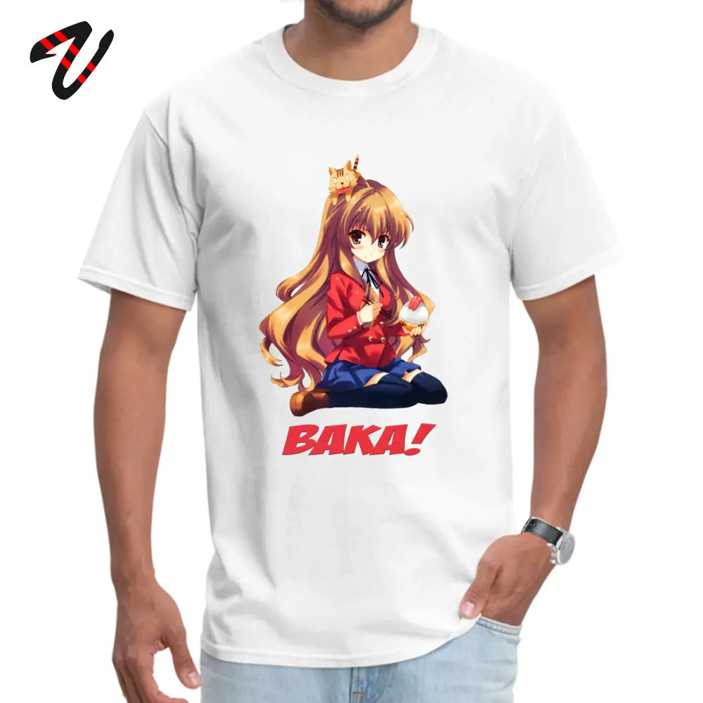 التايغا Toradora تي شيرت شريف المصارعة عارضة جديد وصول الرجال الصيف T قميص عارضة المحملة قميص يا الرقبة القطن الخالص الجملة