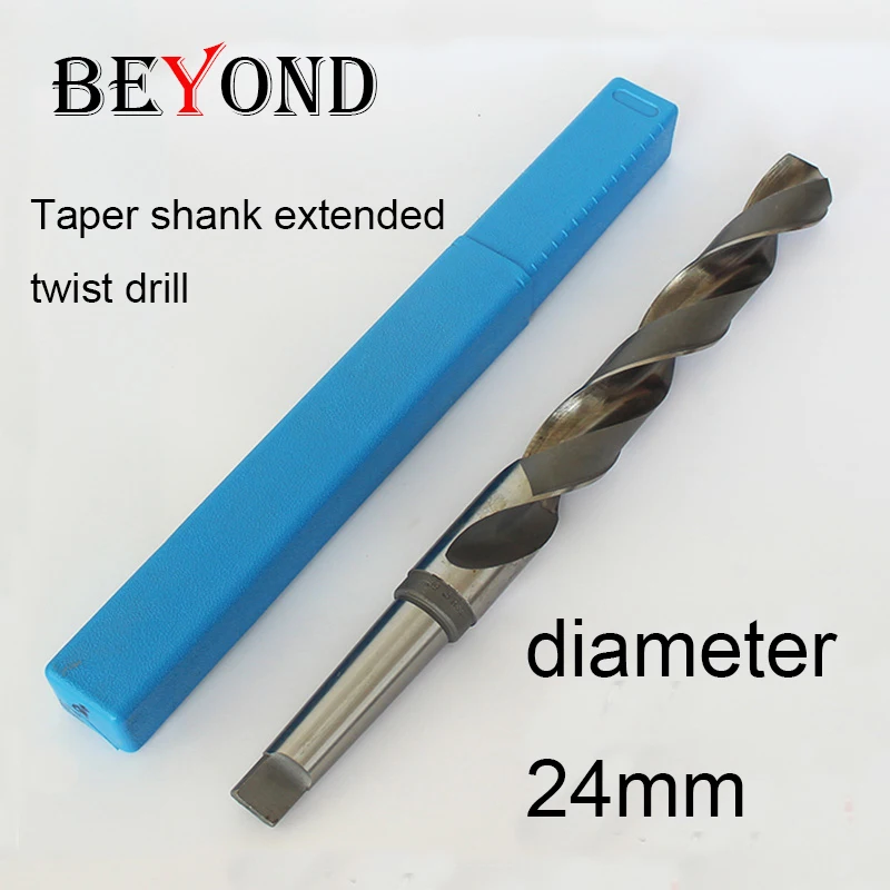 24mm,taper Shank Extended Twist Drill Hss High Speed Steel Material