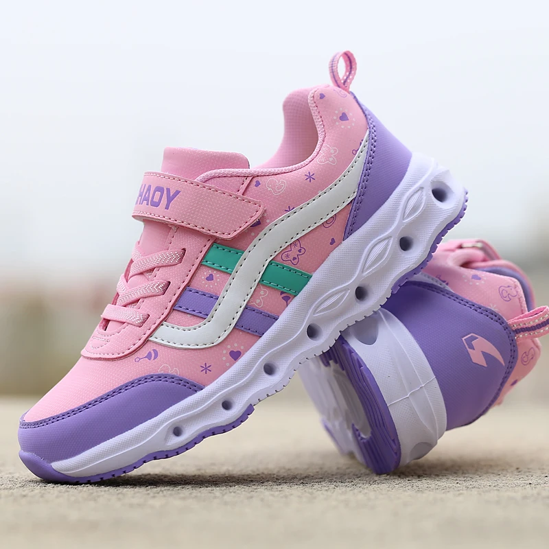 

Girls Children Shoes Spring Pink Brand Kids Trainers Girls Lightweight Kids Sport Shoes Girls Comfortable Kids Running Shoes