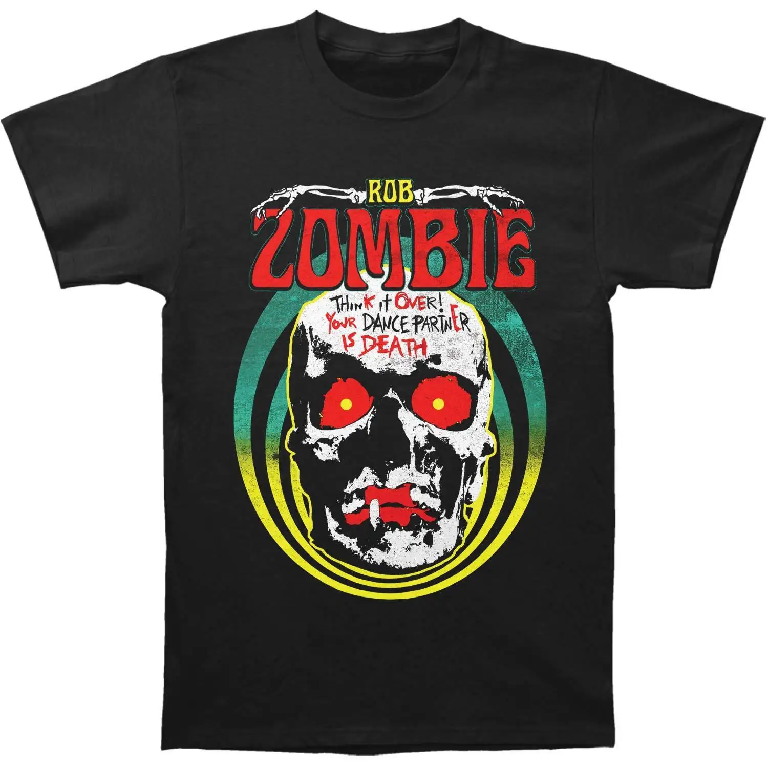 

Rob Zombie Men's Death Tour T-shirt Large BlackHipster O-Neck Casual