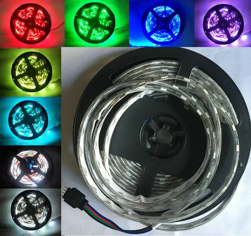 5050 футов 300 RGB Светодиодная лента 5 м светодиодов SMD гибкая 60 светодиодов/м