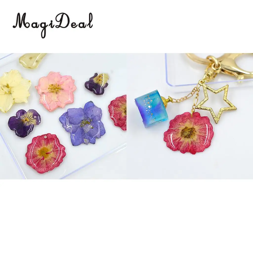 12 Pieces Chinese Rose Pressed Natural Dried Flower for DIY Resin Ornament Candle Making Decoration Purple 3-4cm