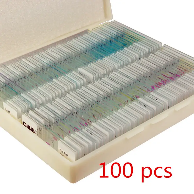 Plant and animal samples for biological microscopy Student science experimental supplies Plant cell slices experimental slides