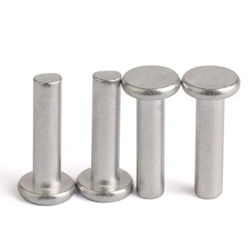 

50Pcs M3 304 Stainless Steel rivets Flat Countersunk sink head Solid core Rivet Length 2mm-16mm