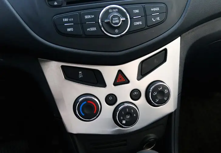 Car Styling Air Conditioning Adjust Switch Panel Cover Trim Sticker Interior Decor Covers For TRAX 2013 2014 2015 | Автомобили и