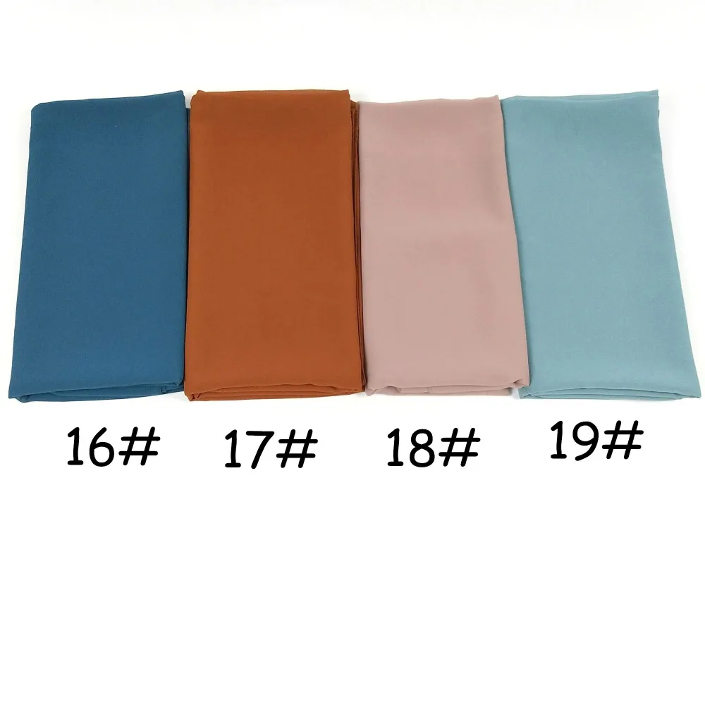 H1 20 шт высокого качества квадратный шифон хиджаб шарф платок 145*145 см квадратный шифон женский платок-шарф повязка на голову