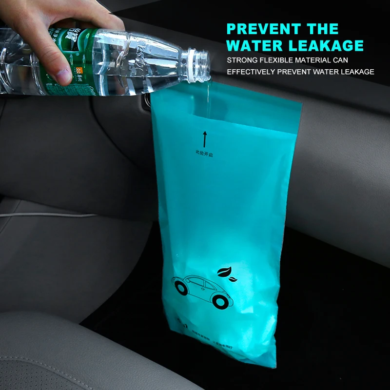 

10pcs waterproof disposable self-Adhesive garbage bag kitchen organizer trash can holder car trash bag office kitchen
