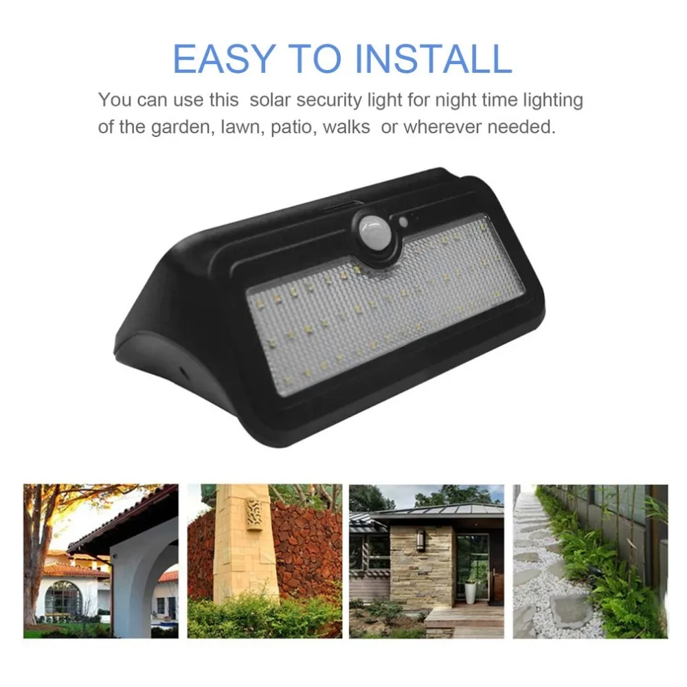 

Waterproof Solar Wall Lights Outdoor PIR Motion Sensor 46 LED Super Bright Security Lighting Garden Street Lamp