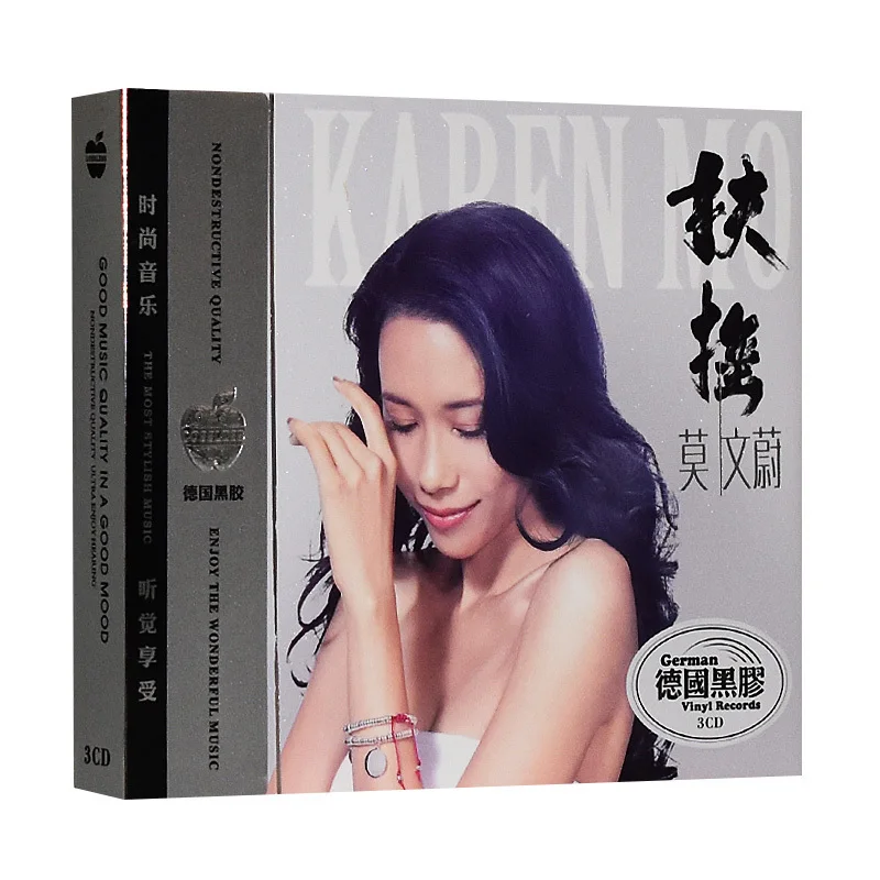 

Original Chinese Music CD Disc, Mo Wenwei Karen Mok Female Singer, Pop Song Album Popular Soft Art Music Book 3 CD / box