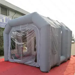 2018 Новая 4X4X3 м надувная мини-кабина для окрашивания распылением палатка портативная небольшая рабочая станция Автомобильная живопись