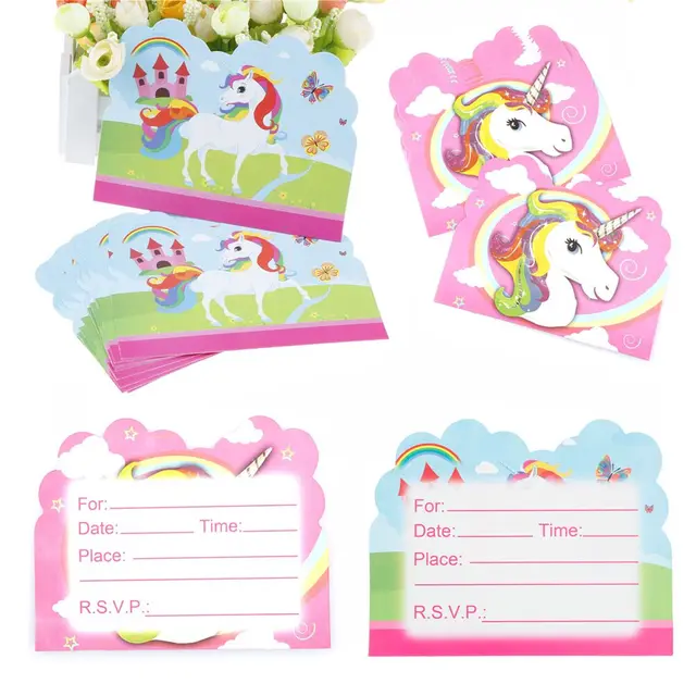 10 unids lote unicornio