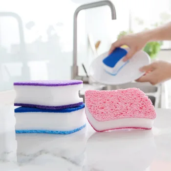 

Colorful Three-layer Melamine Sponge Magic Sponge Eraser For Kitchen Office Bathroom Clean Accessory/Dish Cleaning Nano