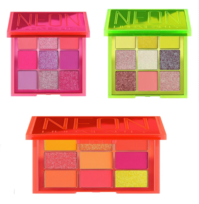 

HUDA beauty Makeup Set nuda beauty Eyeshadow Shimmer Palette Neon Orange Obsessions with Hudas Matte Smokey Contour and Strobe