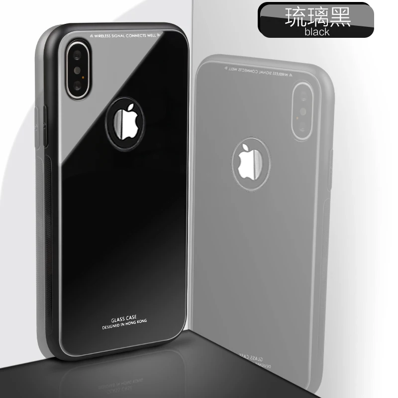 YUETUO роскошный стеклянный зеркальный чехол для телефона iphone xs max xr x s r 10 apple защита