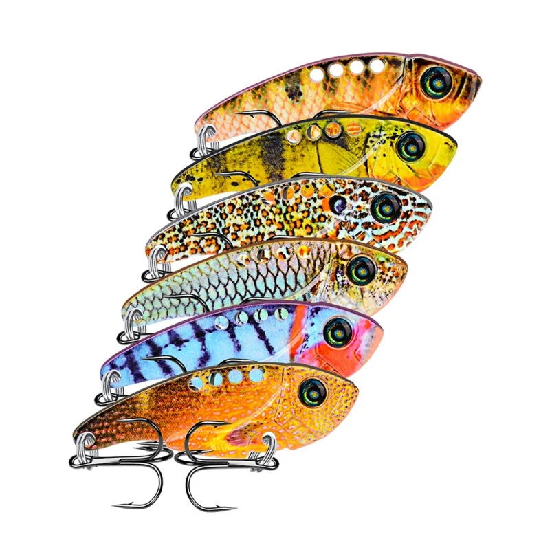 

Metal VIB Lures Vivid Vibrations Spoon Lure Spinner Fishing Bait Artificial Hard Jigging Bait VIB Bait 3D Eyes Fishing Lure New