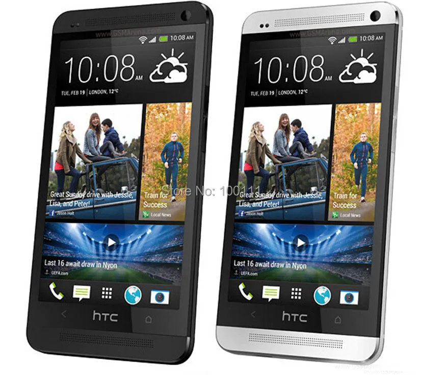 htc One M7 мобильный телефон Android четырехъядерный 2G ram+ 32G rom разблокированный/