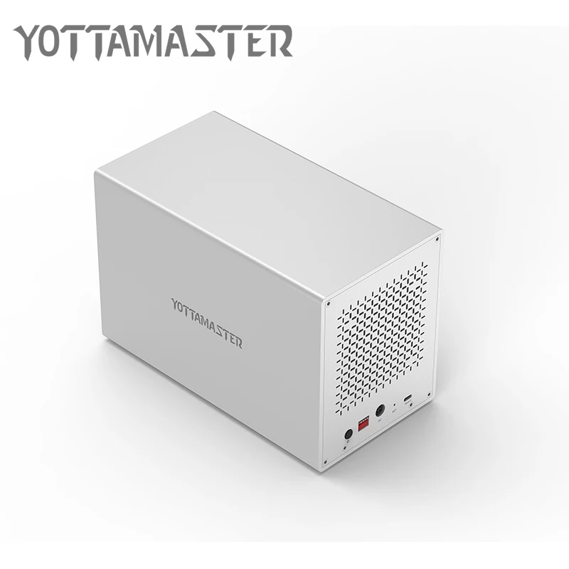 

Yottamaster HDD 3.5 Case 5 bay Docking Station Aluminum Type-C to SATA HDD Enclosure Box Support RAID 50 TB for Laptop PC