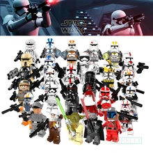 Única Venda Clone Soldado Soldados Figuras Building Blocks Brinquedos Modelo Comandante Stormtrooper Star Wars Crianças DIY Bricks Brinquedos Presente