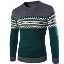 Pullover Männer 2016 Marke Pullover Casual Pullover Männlich Oansatz Raster Nähte Slim Fit Strick Herren Pullover Mann Pullover Männer