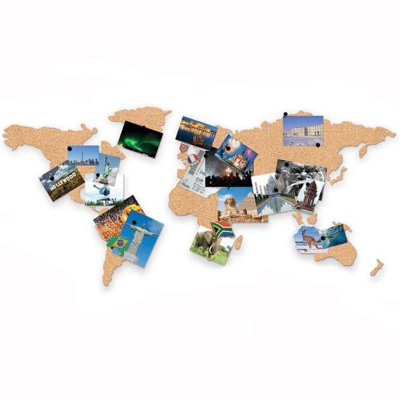 Large Size Cork Wood Phellem Wall World Map Office School Home Decoration Map Cork Board Sticker Pins Board Wood Map