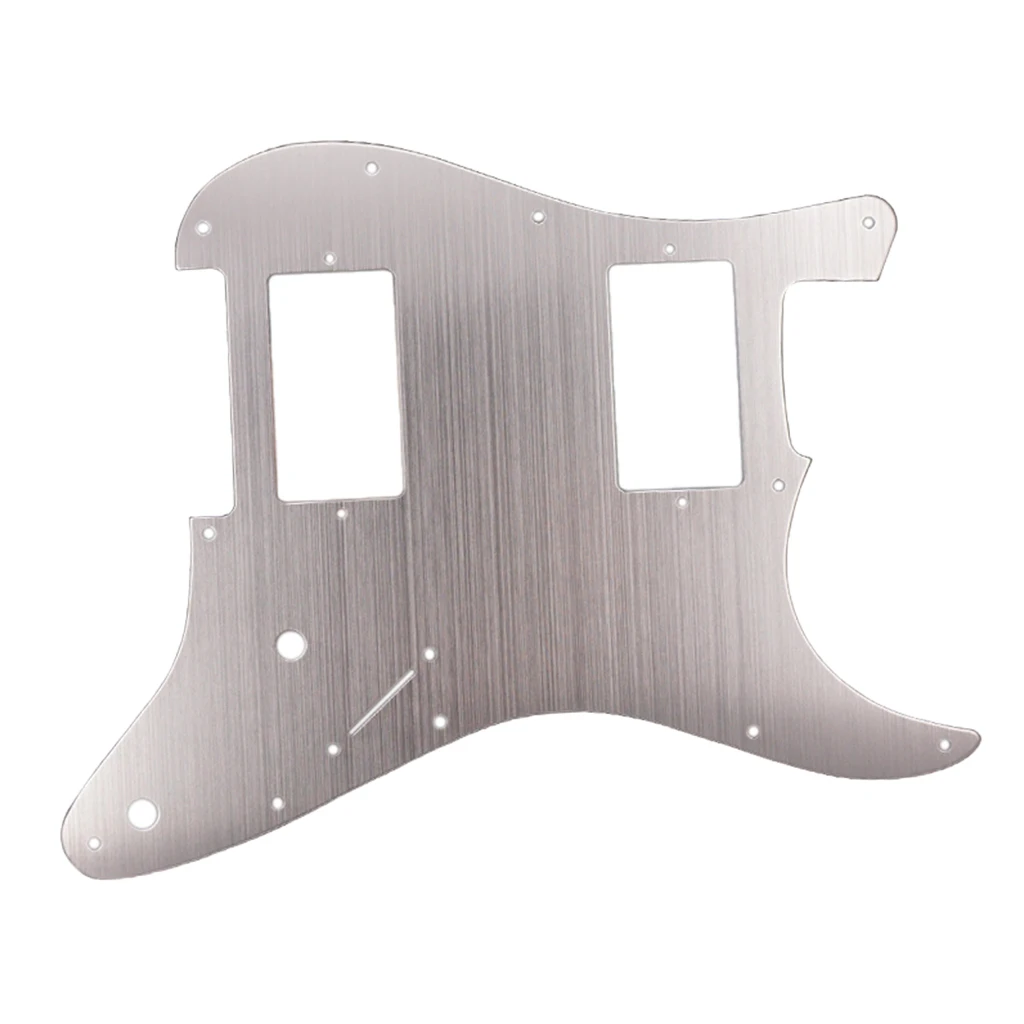 Tooyful Aluminum Alloy HH Guitar Pickguard Anti-Scratch Plate for Strat ST Electric Guitar Accessory