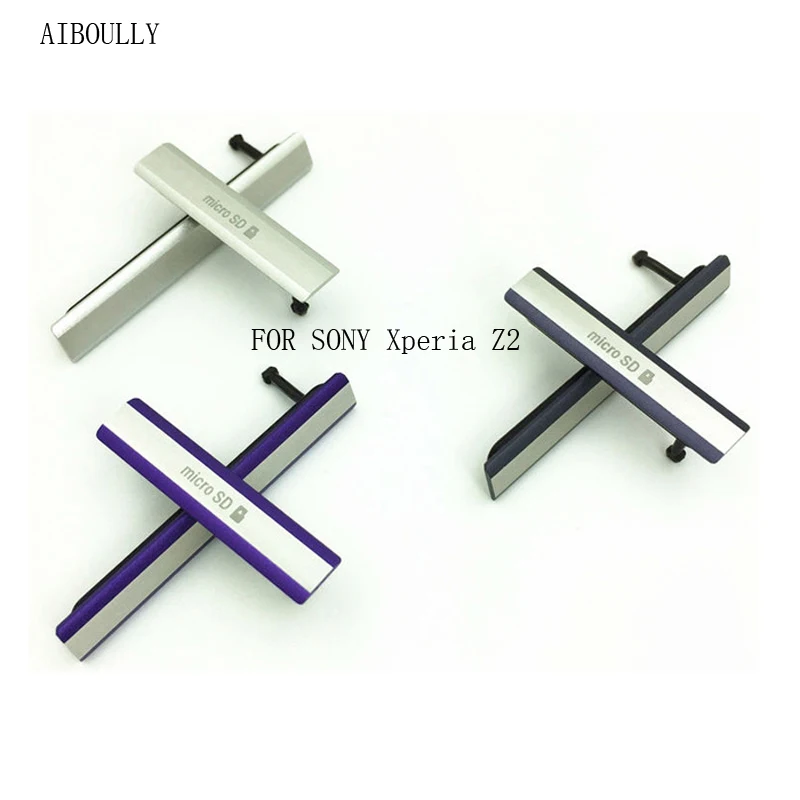 

AIBOULLY Z2 dust cover micro SD + SIM + USB charging port is inserted into USB for SONY Xperia Z2 Dust Plug