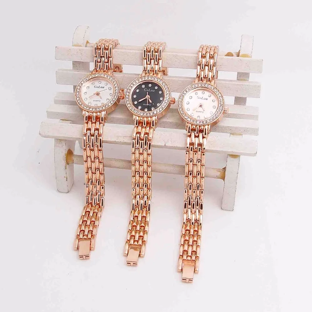 Роскошные часы-браслет из розового золота для женщин, женские часы с кристаллами, кварцевые наручные часы Relojes Mujer, высокое качество, GO128