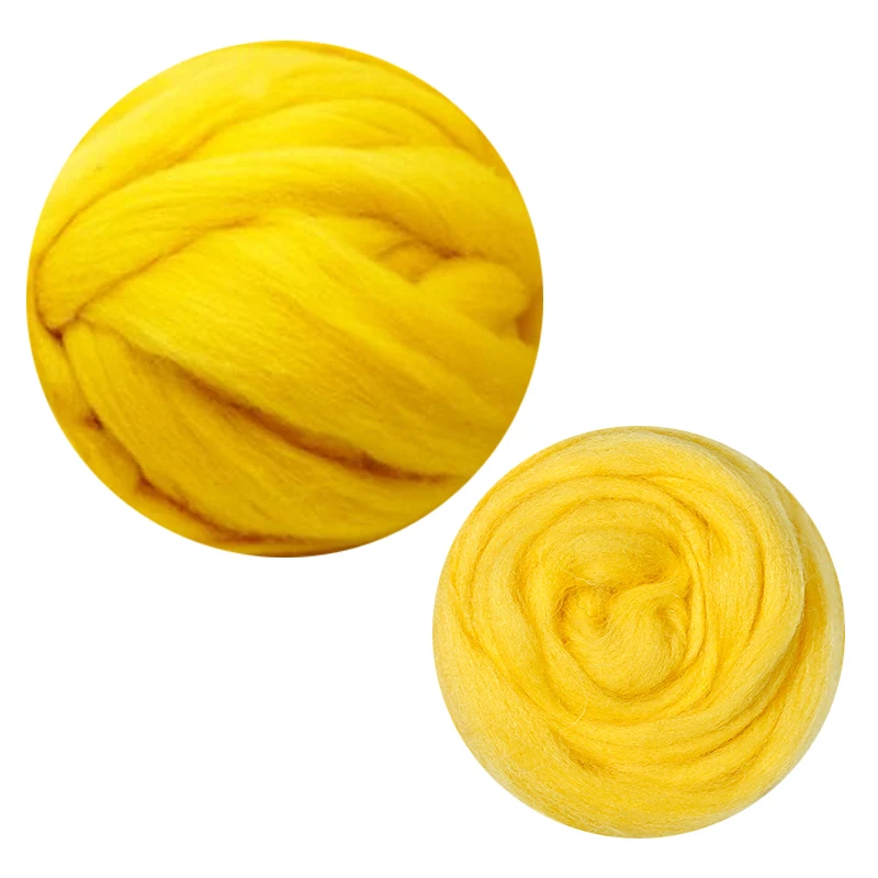 1pcs 100g Wool Fibre Roving for Needle Felting Handcraft DIY Spinning, Felting Wool Fibre