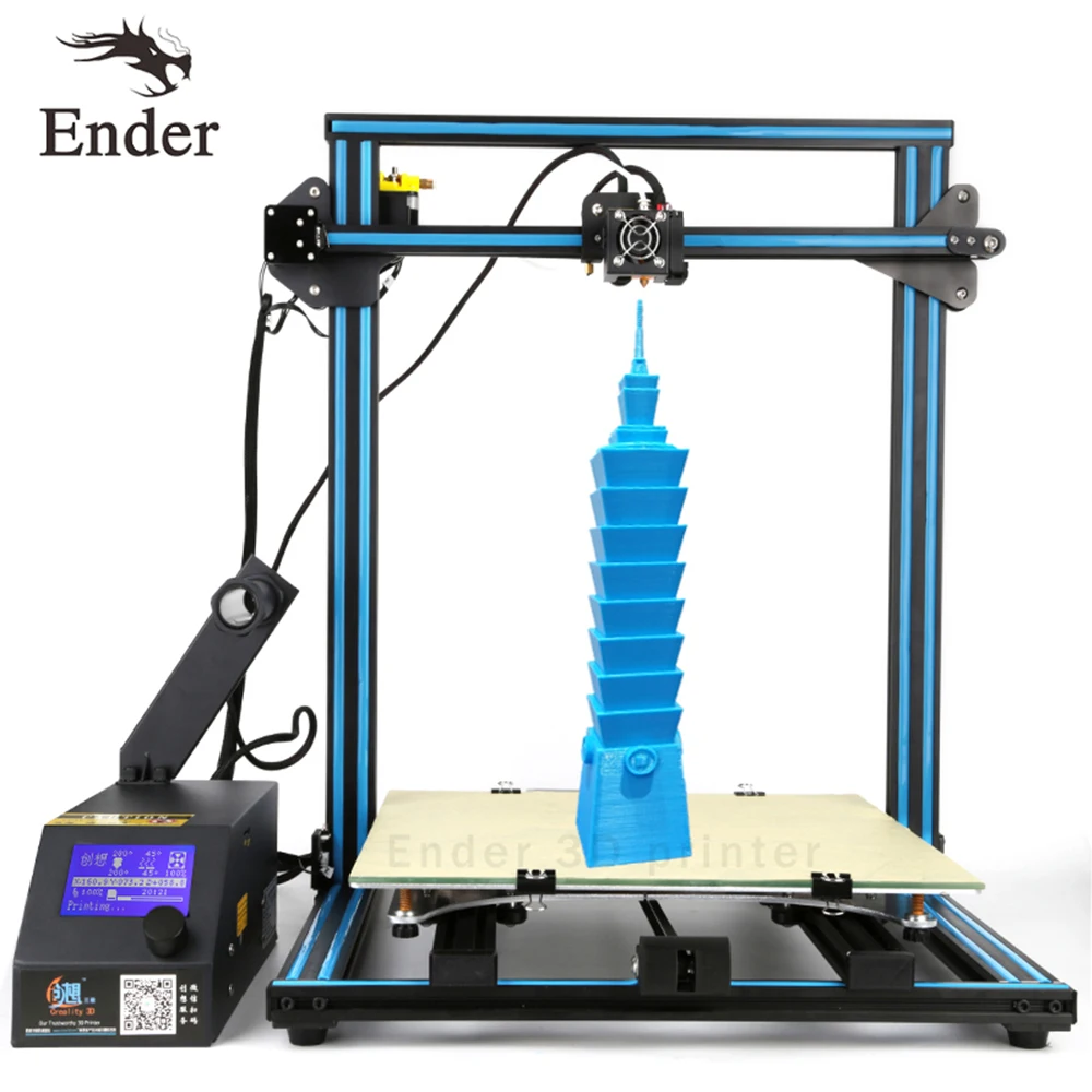 

CR-10 S4 3D Printer DIY Kit Filament Monitoring Alarm,Dual-Leading-screws Rod printer 3D n 2KG Filament 400*400*400 large size