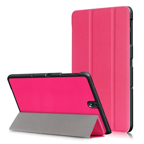 Для samsung Galaxy TAB S3 9,7 SM T820 T825 Флип из искусственной кожи чехол тонкий стенд чехол для планшета для samsung Galaxy Tab S3 9,7 - Цвет: Pink