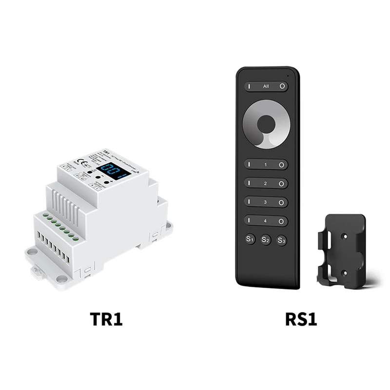 TR1 светодиодный триамный диммер 220 в переменный ток диммер Высокое напряжение Вход задний край диммер din-рейка триамный диммер 100-240VAC выход - Цвет: TR1 RS1