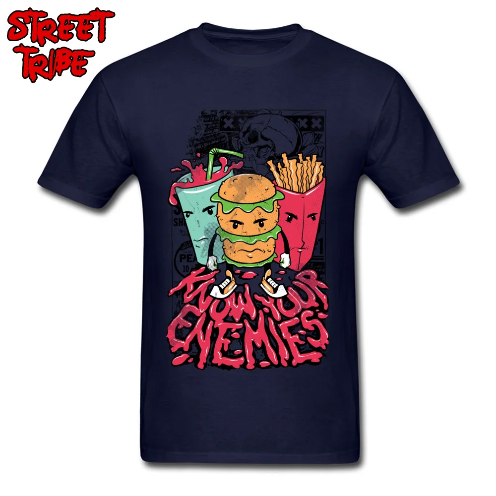 StreetDesign Short Sleeve Tops Tees Lovers Day Discount O Neck 100% Cotton Fabric Tops Shirts Male T Shirts 2018917Y20  2018917Y20 navy
