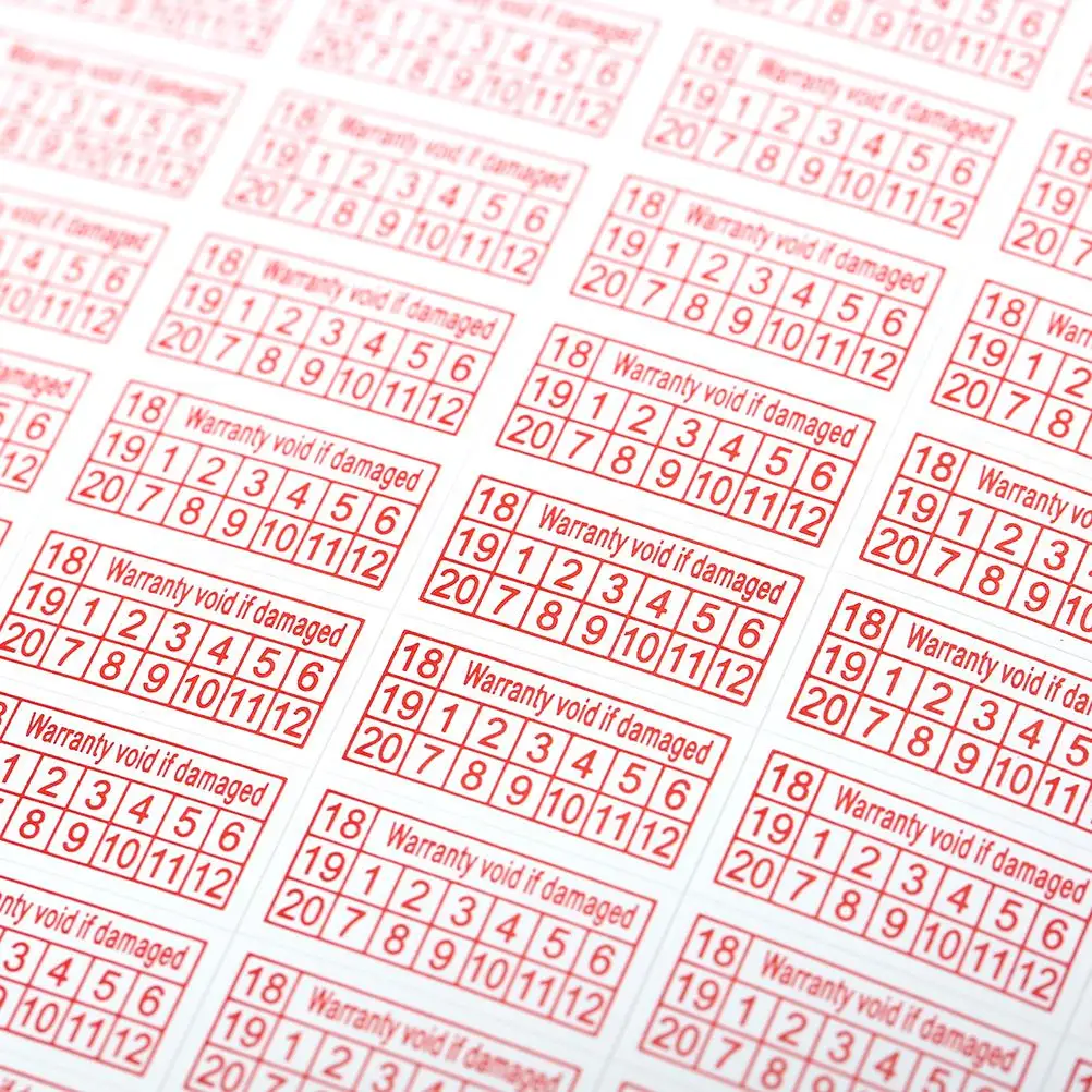 

2 Sheets Fragile Sticker If Removed Warranty Void Stickers Warranty Sticker 2018-2020 Year Rectangle Shape Fragile Label