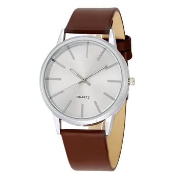 

White Black Couple Sport Watches Roman Dial Simple Fashion Students Clock Leather Business Wristwatch Reloj Relogio Masculino