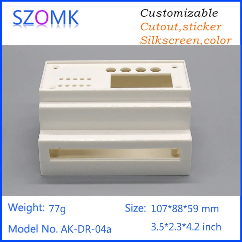 Scatola Di Plastica Bianca Elettronica Custodia Din Scatola Di Giunzione (1 Pz) 107*88*59Mm Montaggio A Parete Custodia In Plastica Scatola Interrutto