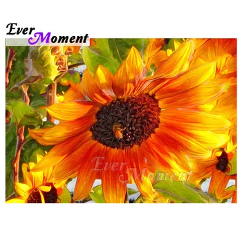 

Ever Moment Diamond Painting Full Square Drill Mosaic Cross Stitch Sunflower Picture Of Rhinestone Diamond Embroidery 3F1132