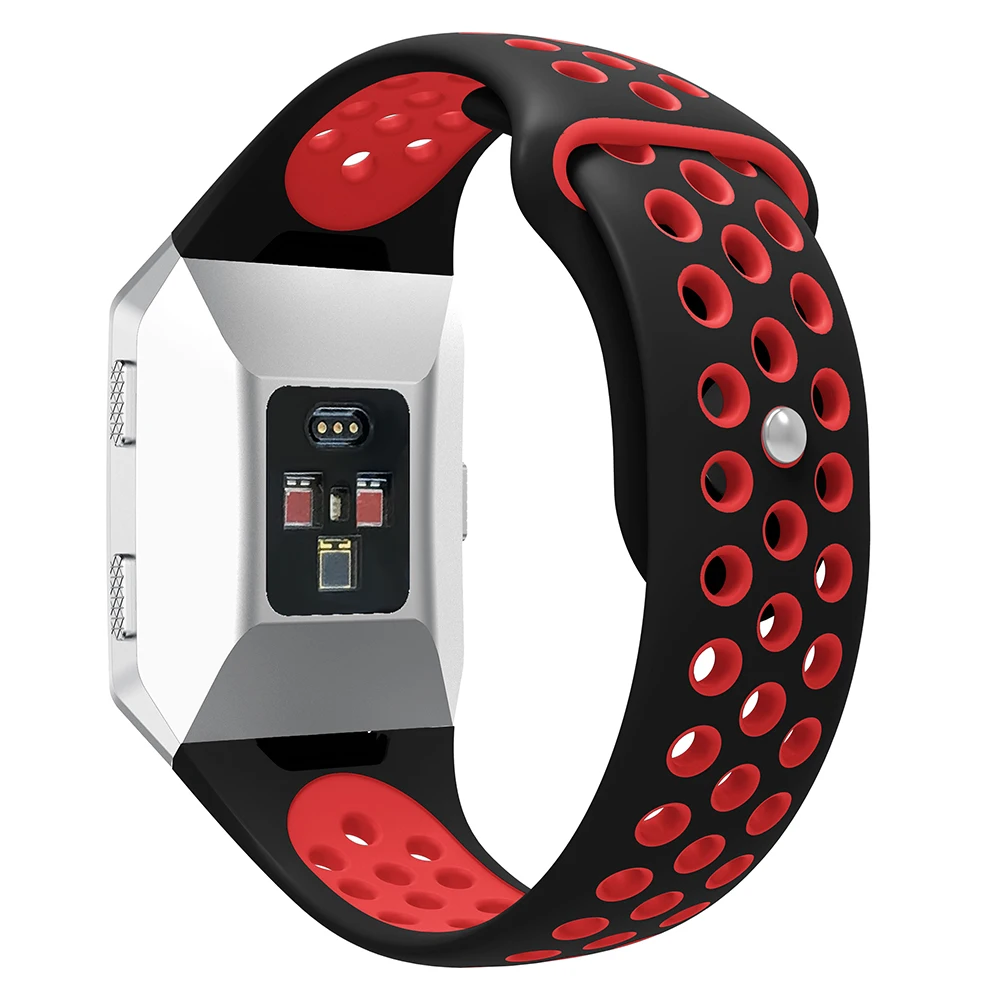  Lightweight Ventilate Silicone Sport Watch Bands Bracelet for Fitbit Ionic Smart Watch Adjustable R - 33056874182