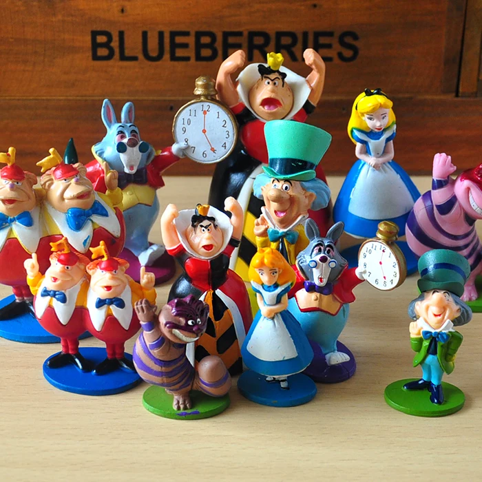 

6pcs/lot 5-6.5cm PVC Action Figure Cake Topper Set on Stand Action Figure Toys
