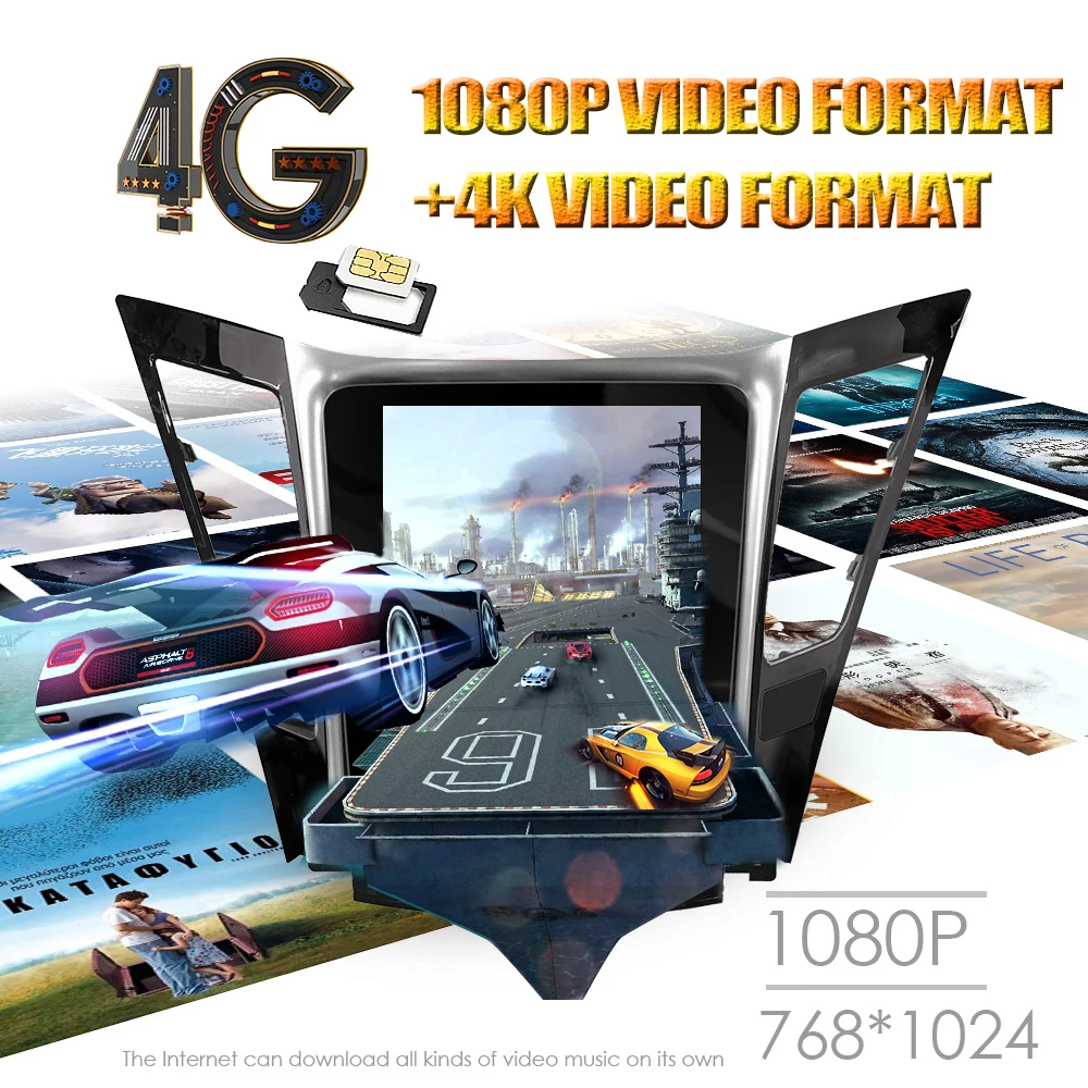 Excellent 4G Lte 32G ROM Vertical screen Pure android system multimedia video radio player for JMC S350 N350 navigation stereo 4